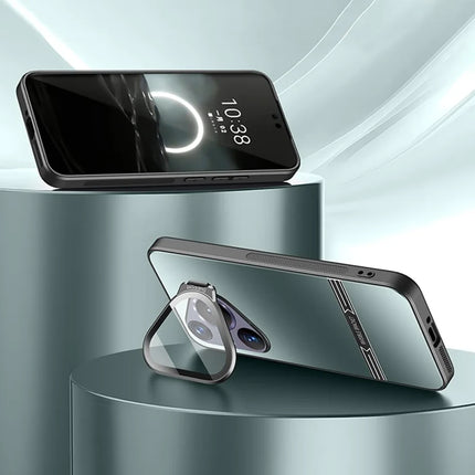 For Huawei Pura 70 Pro / 70 Pro+ Case Kickstand PC+TPU Matte Phone Cover with Lens Film