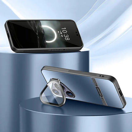 For Huawei Pura 70 Pro / 70 Pro+ Case Kickstand PC+TPU Matte Phone Cover with Lens Film