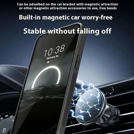 For Huawei Pura 70 Magnetic Case Metal Lens Frame Kickstand PC + TPU Phone Cover with Lens Film