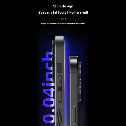 For Huawei Pura 70 Magnetic Case Metal Lens Frame Kickstand PC + TPU Phone Cover with Lens Film
