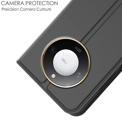 For Honor X9c Smart 5G / X60 5G Case PU Leather Phone Cover with Card Holder Stand Magnetic Closure