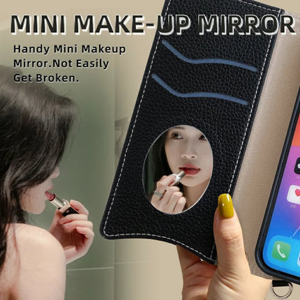 For Realme GT 7 Pro 5G Leather Case Wallet Stand Cover Irregular Tail Style with Chain Strap