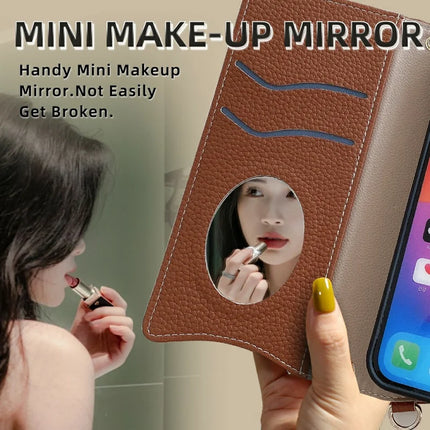 For Realme GT 7 Pro 5G Leather Case Wallet Stand Cover Irregular Tail Style with Chain Strap