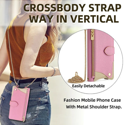 For Honor 300 Pro Leather Case Wallet Stand Cover Irregular Tail Style with Chain Strap