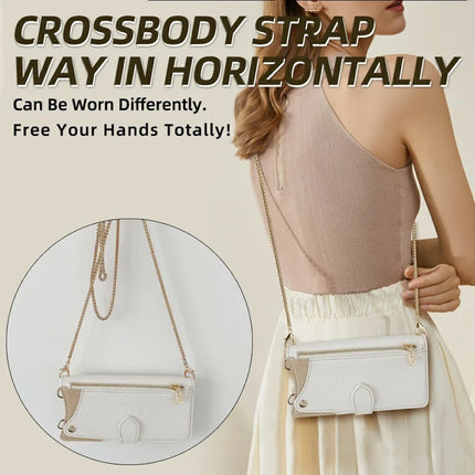 For Honor 300 Pro Leather Case Wallet Stand Cover Irregular Tail Style with Chain Strap