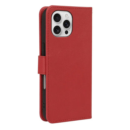 For iPhone 16 Pro Max Leather Case Wallet Stand Magnetic Closure Phone Cover