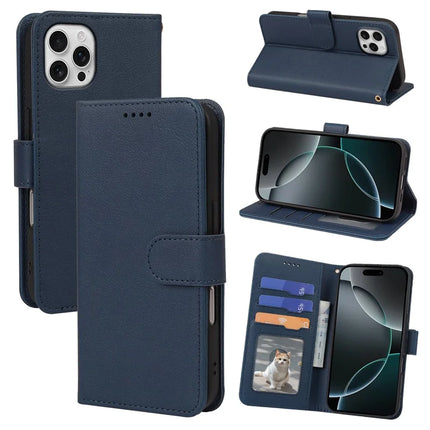 For iPhone 16 Pro Max Leather Case Wallet Stand Magnetic Closure Phone Cover