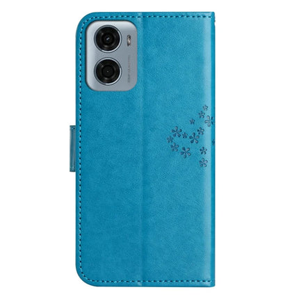 For Motorola Moto E15 4G  /  G05 4G Case PU Leather Owl Tree Imprinted Wallet Phone Cover