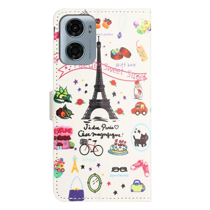 For Motorola Moto E15 4G  /  G05 4G Case Pattern Print PU Leather Wallet Phone Cover