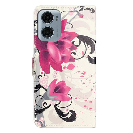 For Motorola Moto E15 4G  /  G05 4G Case Pattern Print PU Leather Wallet Phone Cover