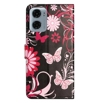 For Motorola Moto E15 4G  /  G05 4G Case Pattern Print PU Leather Wallet Phone Cover