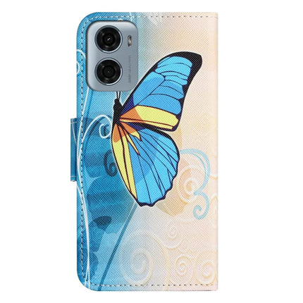 For Motorola Moto E15 4G  /  G05 4G Leather Case Pattern Printing Cross Texture Phone Cover