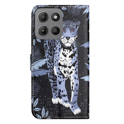 For Motorola Moto G15 4G  /  G15 Power 4G Case Pattern Print PU Leather Wallet Phone Cover Cross Texture