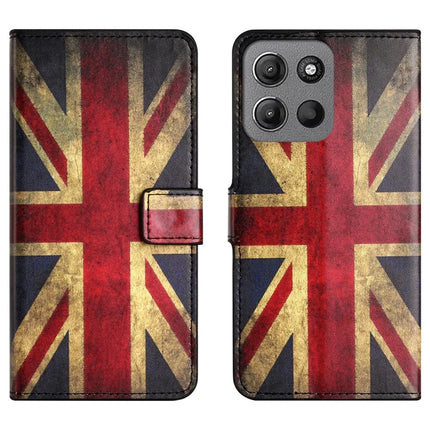 For Motorola Moto G15 4G  /  G15 Power 4G Case Pattern Print PU Leather Wallet Phone Cover - Union Jack