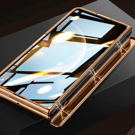 For Huawei Mate X6 Case PC + PU Phone Back Cover Built In Screen Protector