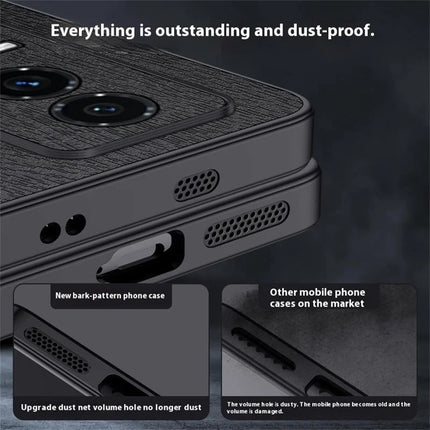 For Honor GT Case Wood Texture PU Leather Coated PC TPU Phone Cover