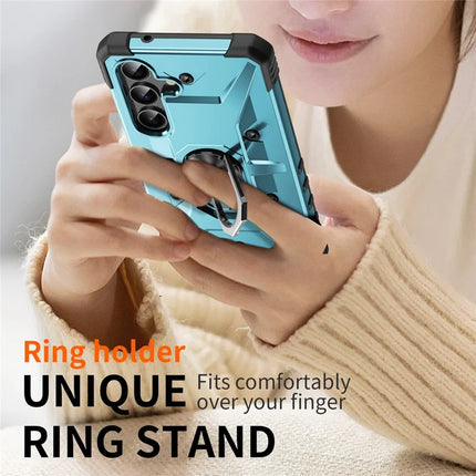For Samsung Galaxy A26 5G Case PC+ TPU Anti-Drop Phone Cover with Ring Kickstand