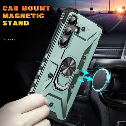 For Samsung Galaxy A16 5G  /  4G Case PC+ TPU Anti-Drop Phone Cover with Ring Kickstand