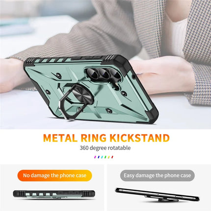 For Samsung Galaxy A16 5G  /  4G Case PC+ TPU Anti-Drop Phone Cover with Ring Kickstand