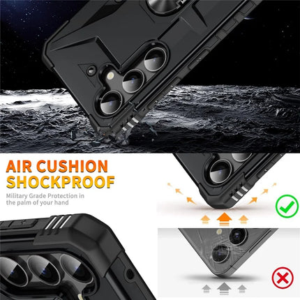 For Samsung Galaxy A16 5G  /  4G Case PC+ TPU Anti-Drop Phone Cover with Ring Kickstand