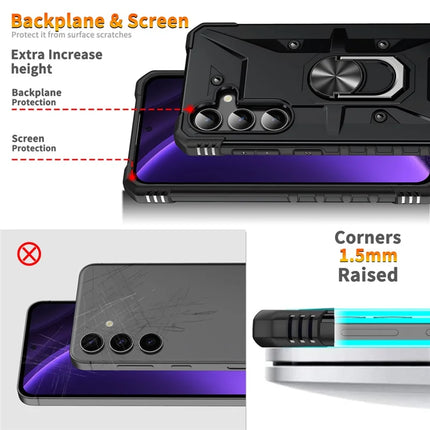 For Samsung Galaxy A16 5G  /  4G Case PC+ TPU Anti-Drop Phone Cover with Ring Kickstand