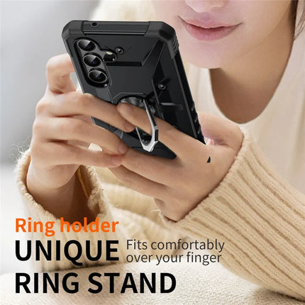 For Samsung Galaxy A16 5G  /  4G Case PC+ TPU Anti-Drop Phone Cover with Ring Kickstand