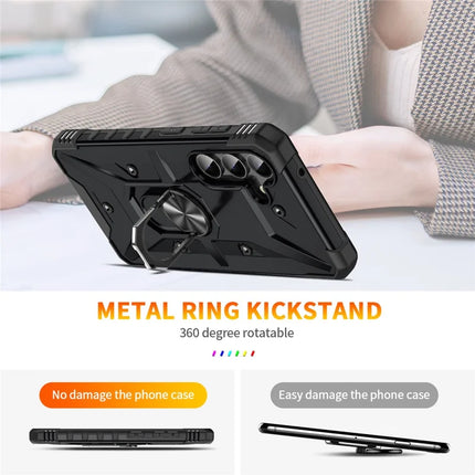 For Samsung Galaxy A16 5G  /  4G Case PC+ TPU Anti-Drop Phone Cover with Ring Kickstand