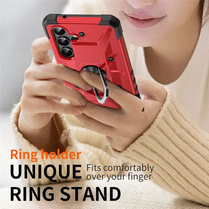 For Samsung Galaxy A16 5G  /  4G Case PC+ TPU Anti-Drop Phone Cover with Ring Kickstand