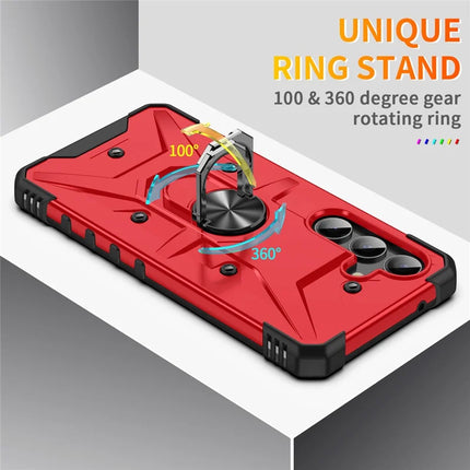 For Samsung Galaxy A16 5G  /  4G Case PC+ TPU Anti-Drop Phone Cover with Ring Kickstand