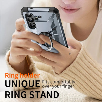 For Samsung Galaxy A16 5G  /  4G Case PC+ TPU Anti-Drop Phone Cover with Ring Kickstand
