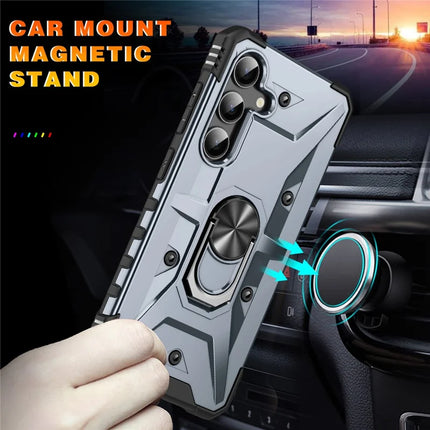 For Samsung Galaxy A16 5G  /  4G Case PC+ TPU Anti-Drop Phone Cover with Ring Kickstand