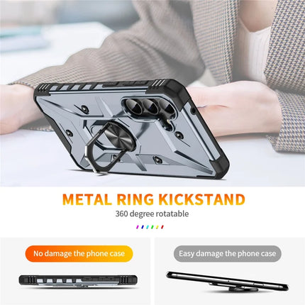 For Samsung Galaxy A16 5G  /  4G Case PC+ TPU Anti-Drop Phone Cover with Ring Kickstand