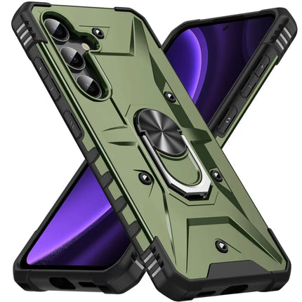For Samsung Galaxy A16 5G  /  4G Case PC+ TPU Anti-Drop Phone Cover with Ring Kickstand