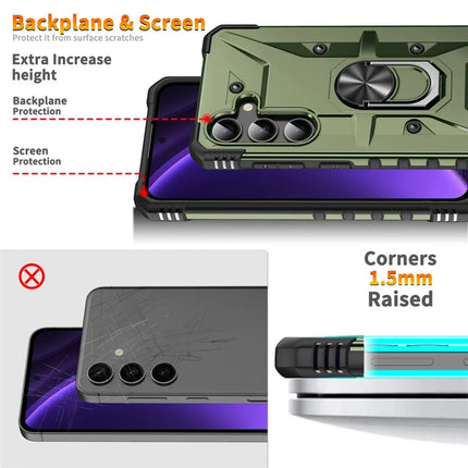 For Samsung Galaxy A16 5G  /  4G Case PC+ TPU Anti-Drop Phone Cover with Ring Kickstand