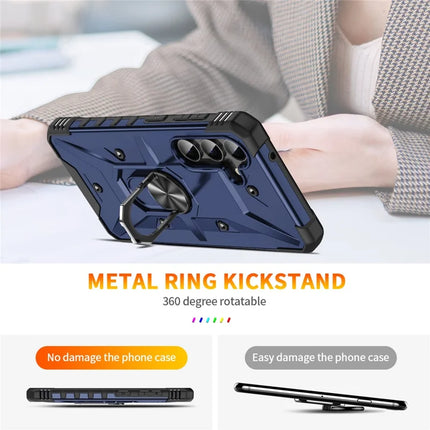 For Samsung Galaxy A16 5G  /  4G Case PC+ TPU Anti-Drop Phone Cover with Ring Kickstand