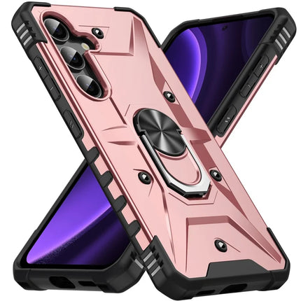 For Samsung Galaxy A16 5G  /  4G Case PC+ TPU Anti-Drop Phone Cover with Ring Kickstand