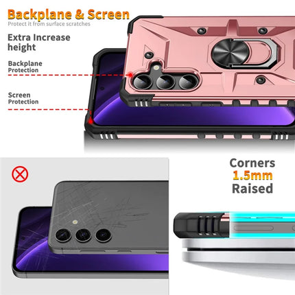 For Samsung Galaxy A16 5G  /  4G Case PC+ TPU Anti-Drop Phone Cover with Ring Kickstand