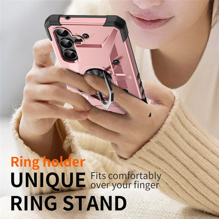 For Samsung Galaxy A16 5G  /  4G Case PC+ TPU Anti-Drop Phone Cover with Ring Kickstand