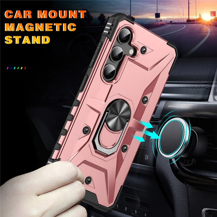 For Samsung Galaxy A16 5G  /  4G Case PC+ TPU Anti-Drop Phone Cover with Ring Kickstand