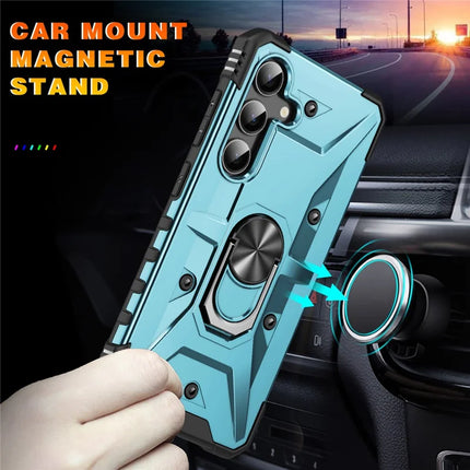 For Samsung Galaxy A16 5G  /  4G Case PC+ TPU Anti-Drop Phone Cover with Ring Kickstand