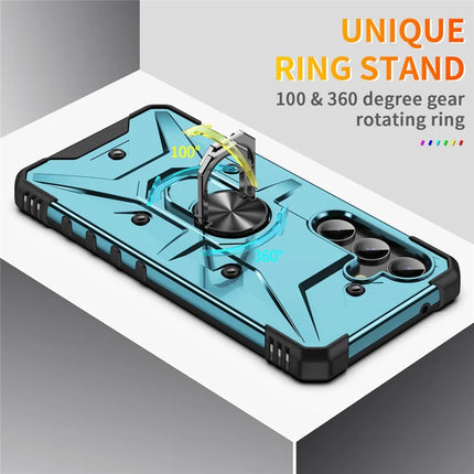 For Samsung Galaxy A16 5G  /  4G Case PC+ TPU Anti-Drop Phone Cover with Ring Kickstand
