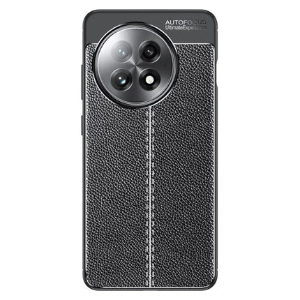 For OnePlus Ace 5 5G Case Litchi Texture TPU Flexible Phone Cover, Black