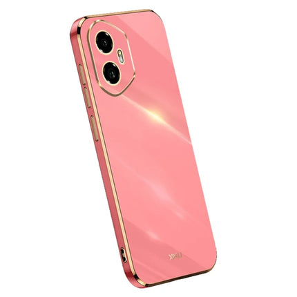 XINLI For Honor 300 Case TPU Phone Cover with Electroplating Frame - Red