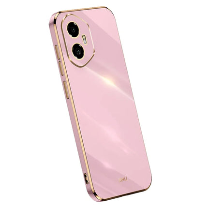 XINLI For Honor 300 Case TPU Phone Cover with Electroplating Frame - Purple