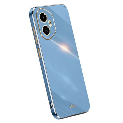 XINLI For Honor 300 Case TPU Phone Cover with Electroplating Frame - Blue