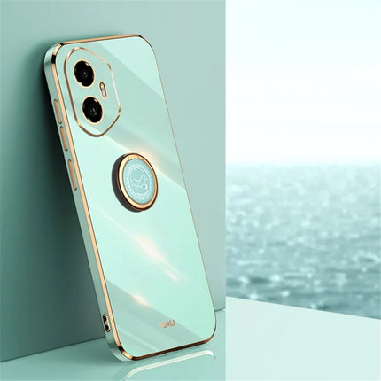 XINLI For Honor 300 Case Ring Kickstand Electroplating TPU Phone Cover