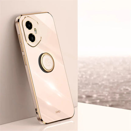 XINLI For Honor 300 Case Ring Kickstand Electroplating TPU Phone Cover