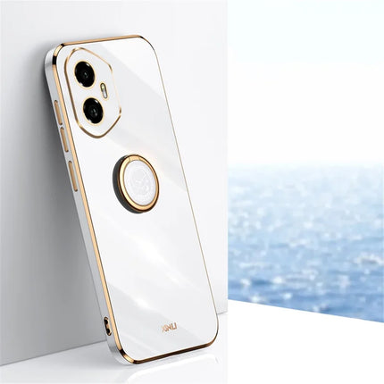 XINLI For Honor 300 Case Ring Kickstand Electroplating TPU Phone Cover