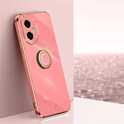 XINLI For Honor 300 Case Ring Kickstand Electroplating TPU Phone Cover