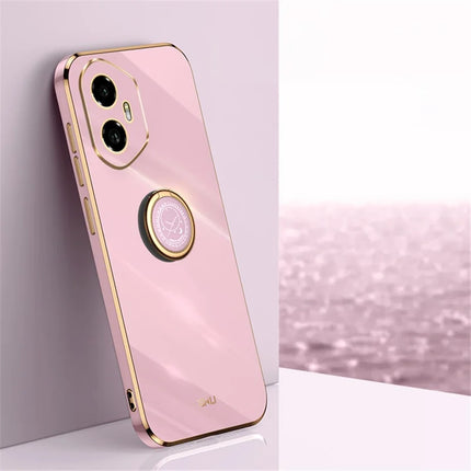 XINLI For Honor 300 Case Ring Kickstand Electroplating TPU Phone Cover